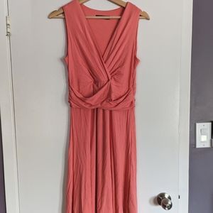 Maternity coral stork & babe dress size S